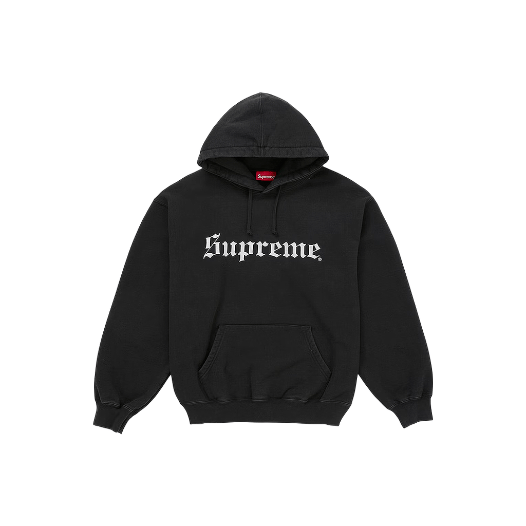 Supreme Washed Old English Hooded Sweatshirt