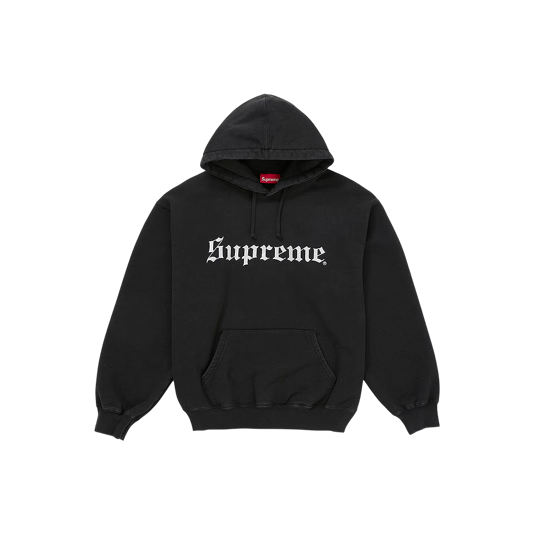 Supreme Washed Old English Hooded Sweatshirt