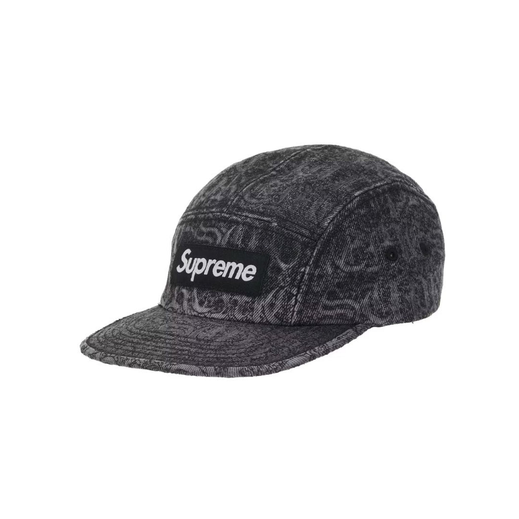 Supreme Stitched Old English Denim Camp Cap