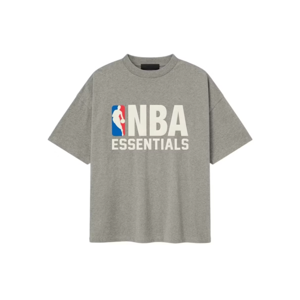 Fear of God Essentials NBA 90's Tee Concrete Heather